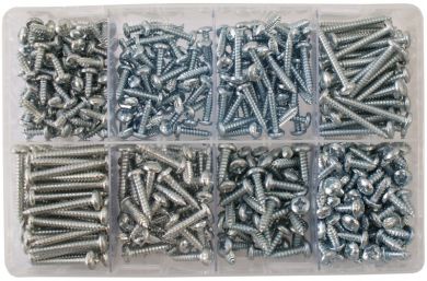 8-10-12 Gauge Assorted Box Self Drilling Hex Head Self Tapping Qty 240 AT11 