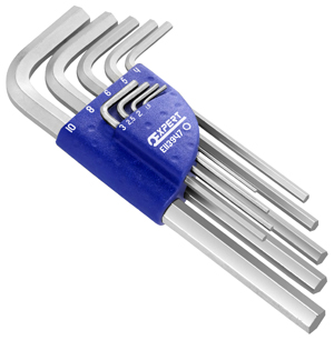 10Pc T-Handle Hex Allen Key Set 2mm 2.5mm 3mm 4mm 4.5mm 5mm 5.5mm 6mm 6.5mm 10mm