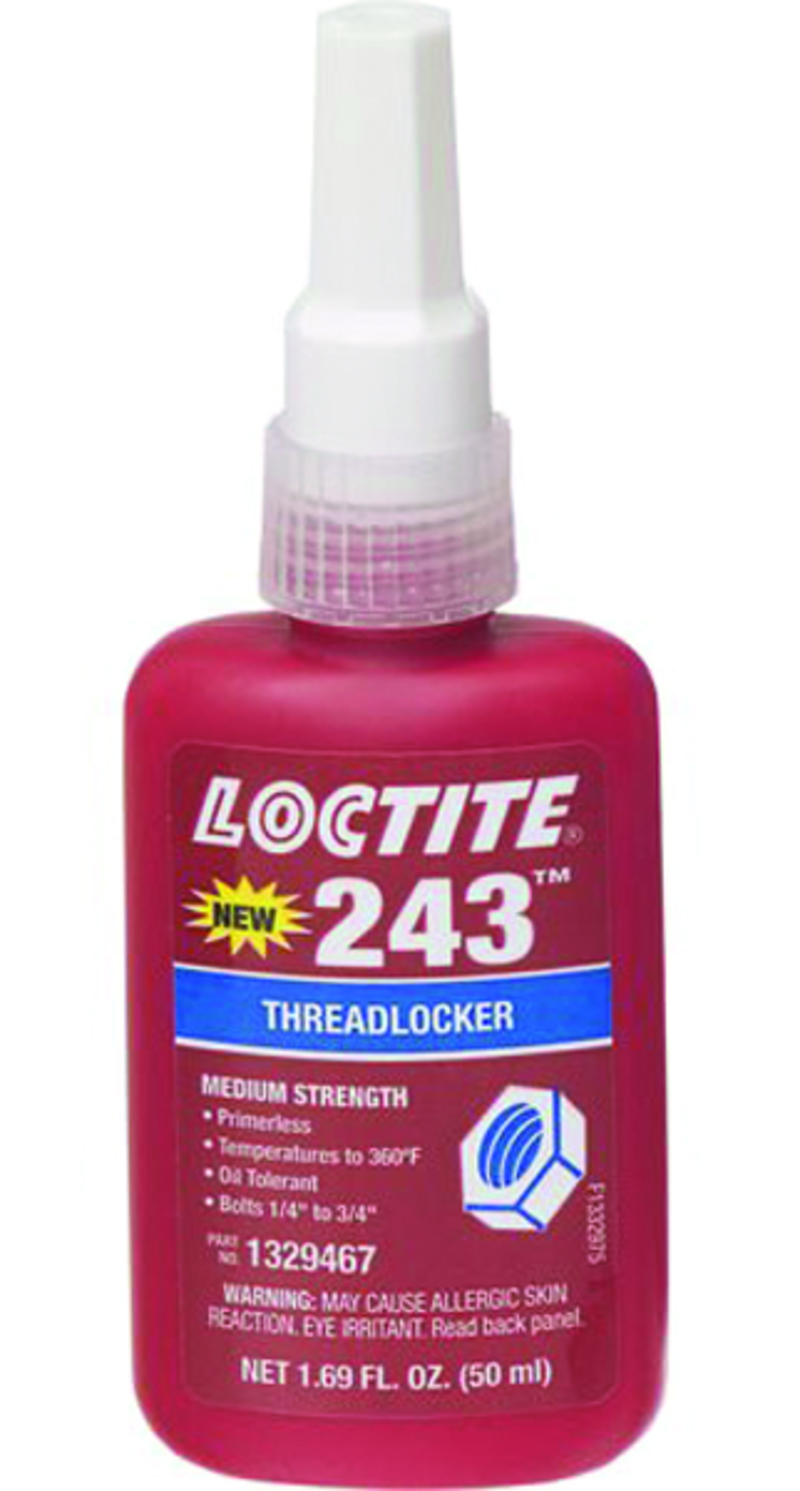 LOCTITE® 243 Medium Strength Threadlocker (Blue) - 50 ml – Inside The  Motorsport