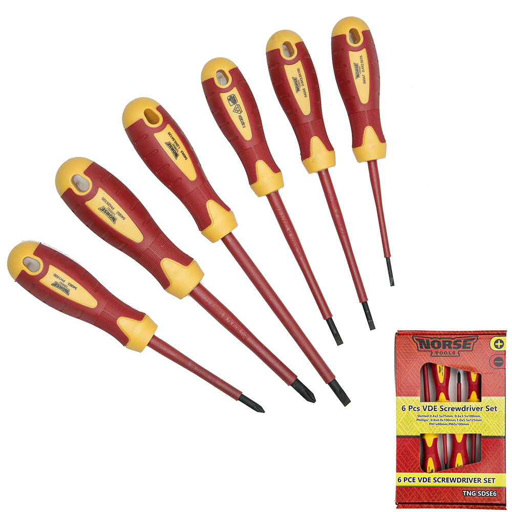 Beta Tools 1274MQ VDE 1000V Insulated Screwdriver for Headless Slotted 2.5x 75mm 